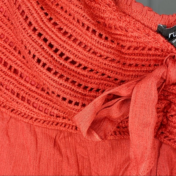 Rue21 Burnt Orange/Red Crop Top Tube Top Size M - Picture 3 of 5